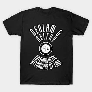 Bedlam & Belfry Retro Logo Black T-Shirt